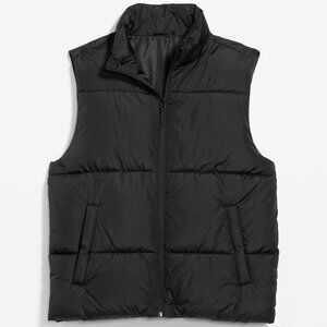 Old Navy Men's Quilted Vest in Black